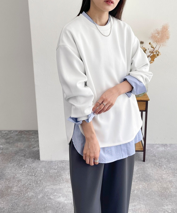 セットアップ対応》ダンボールニットプルオーバー（4-0021-5-23-003