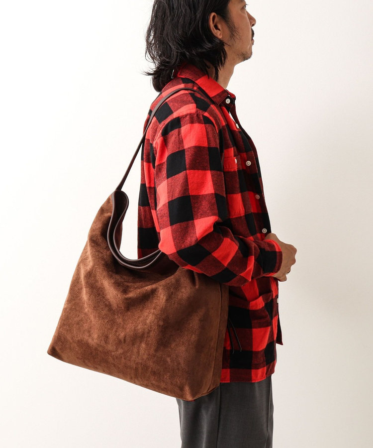 【Un coeur/アンクール】K906019 SUEDE DRAPE ONE SHOULDER