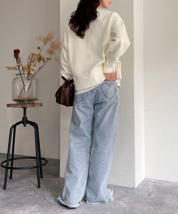 FREDY＆GLOSTER限定 TIME SALE！］ダンボール袖口ZIPスウェット