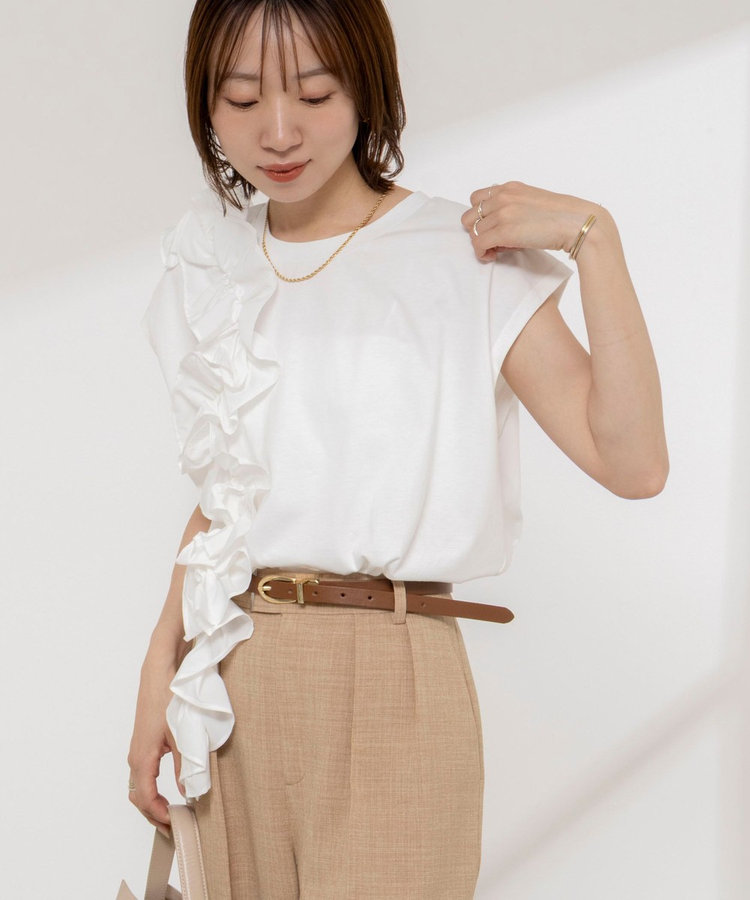 【WEB限定】フリルTシャツ