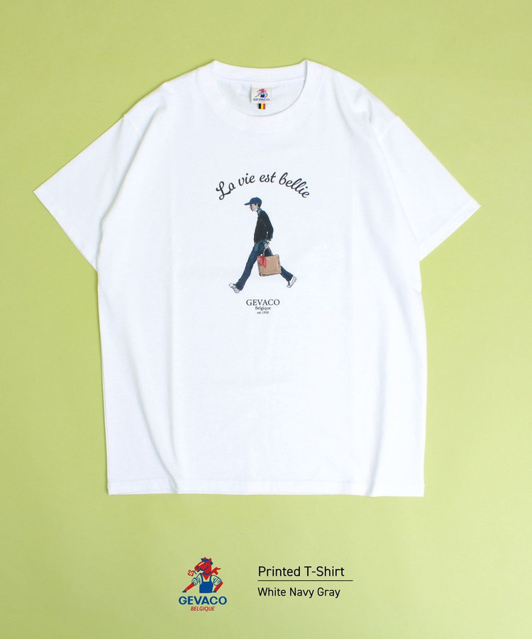 【GEVACO/ゲバコ】プリントＴシャツ