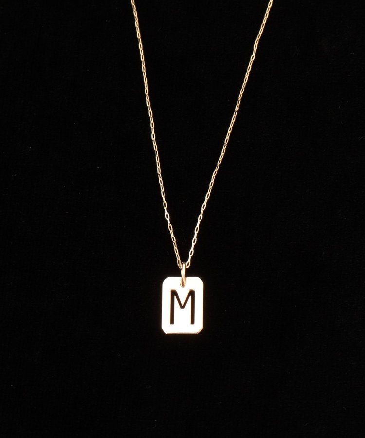 grâce grace/グラスグラス】10KイニシャルプレートNL-M（5-0132-9-11