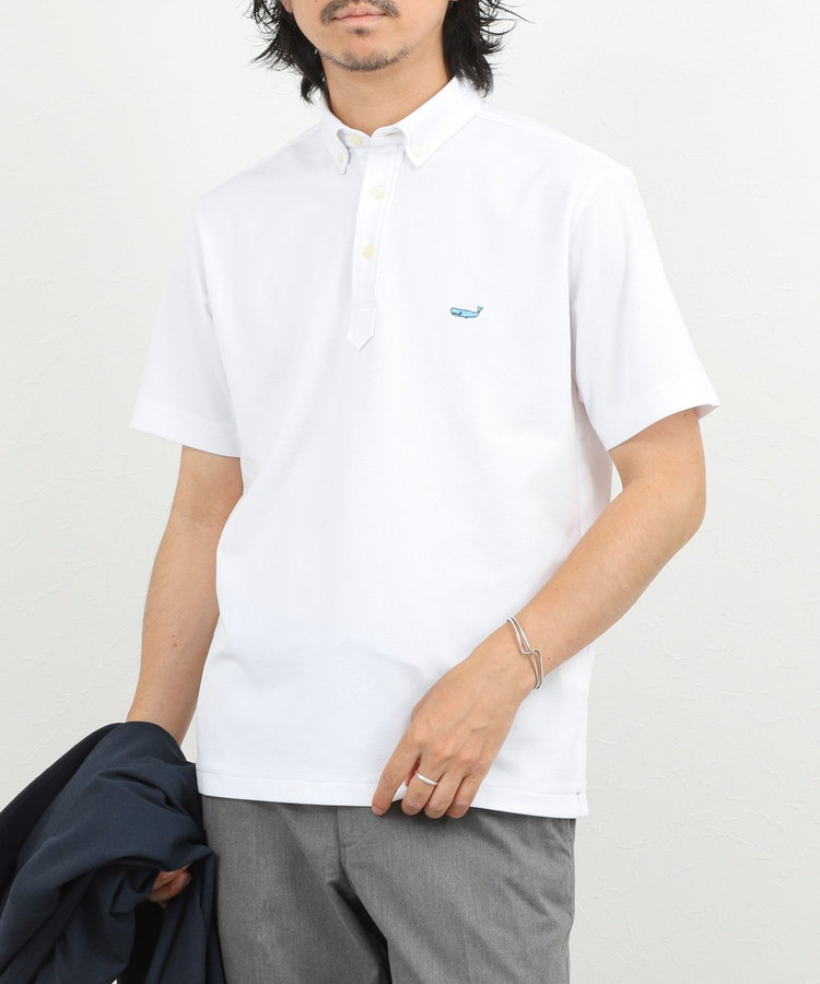 《ビジカジ対応》クジラ Polo ボタンダウンポロシャツ 26SS