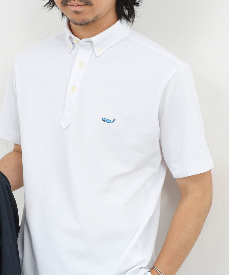 《ビジカジ対応》クジラ Polo ボタンダウンポロシャツ 26SS
