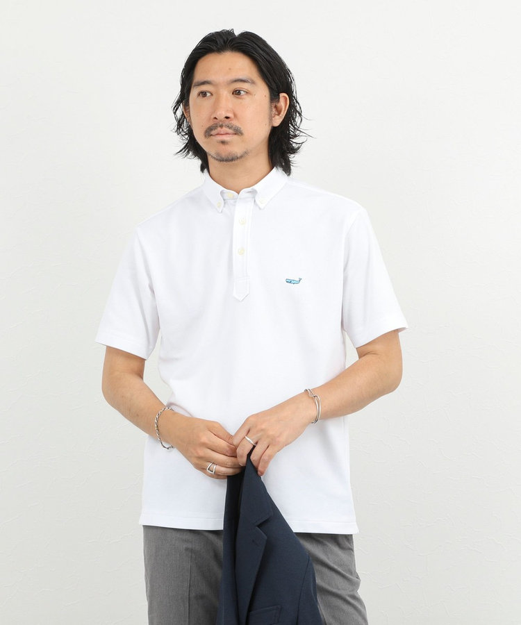 《ビジカジ対応》クジラ Polo ボタンダウンポロシャツ 26SS