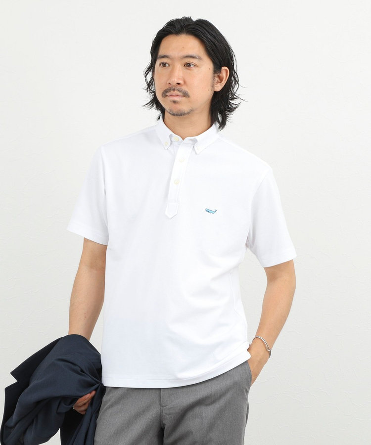 《ビジカジ対応》クジラ Polo ボタンダウンポロシャツ 26SS