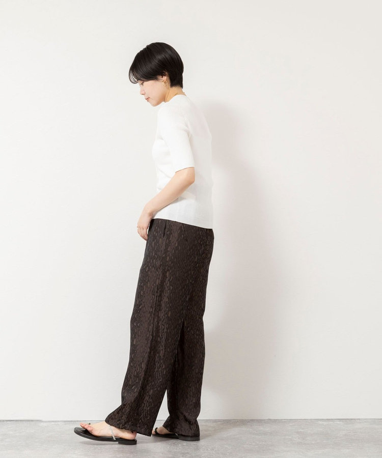 【TICCA/ティッカ】レオパードジャガードパンツ