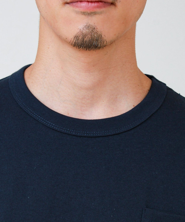 ［WEB限定 SPECIAL SALE！］【GEVACO/ゲバコ】ベーシックオープンエンド天竺ポケット刺繍Tシャツ