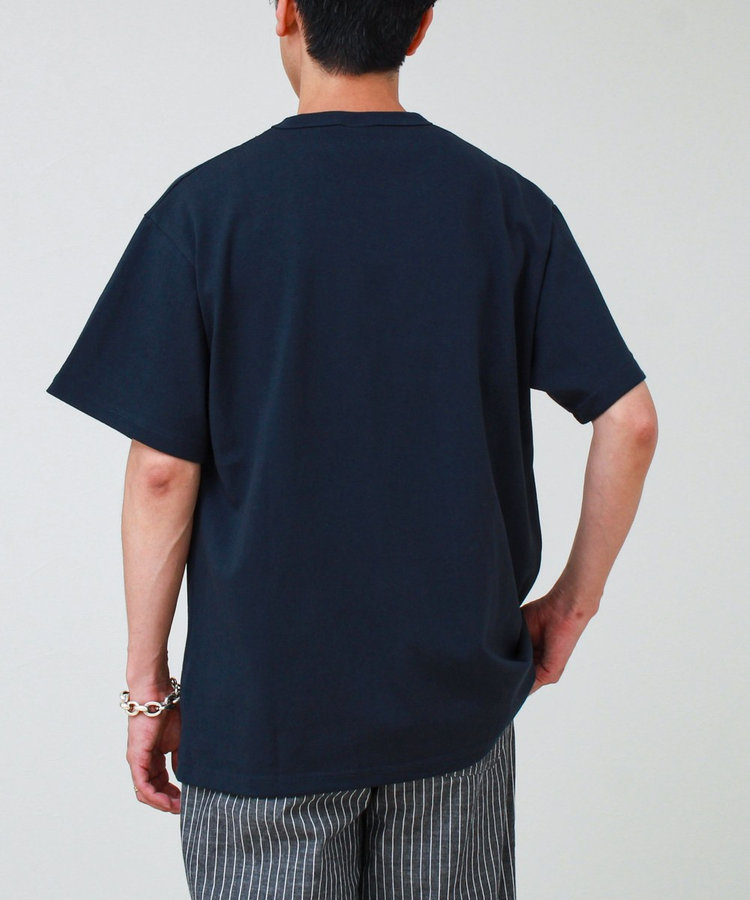 ［WEB限定 SPECIAL SALE！］【GEVACO/ゲバコ】ベーシックオープンエンド天竺ポケット刺繍Tシャツ
