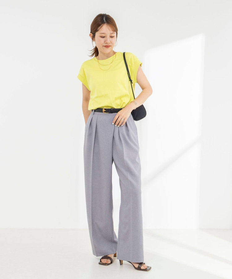 《ノーリーズオリジナル美容Tシャツ》シルクアミノ酸加工オーバーノースリーブ