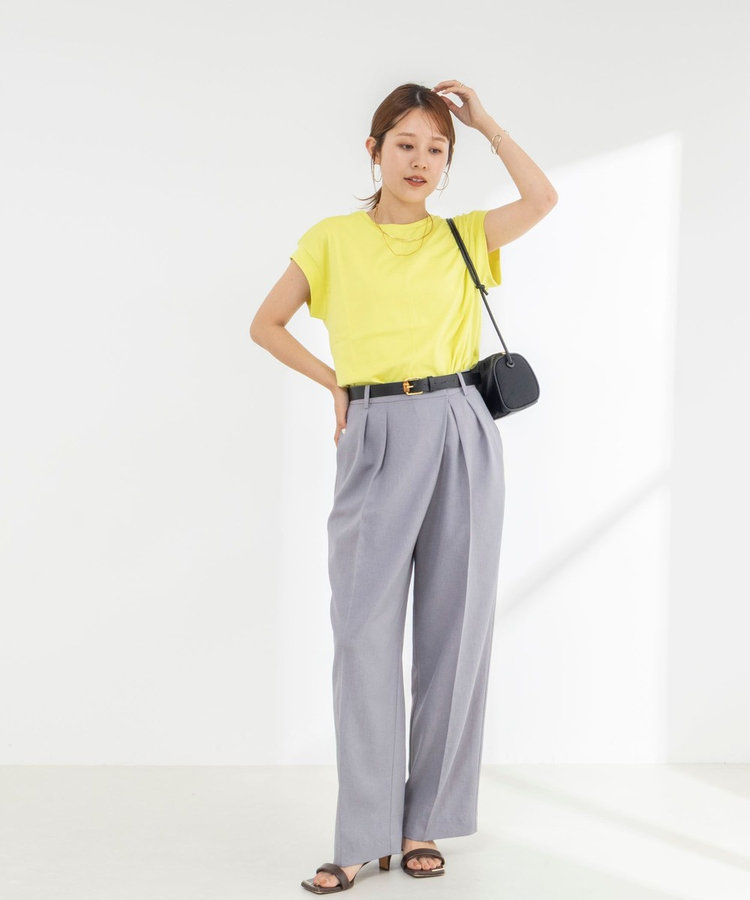 《ノーリーズオリジナル美容Tシャツ》シルクアミノ酸加工オーバーノースリーブ