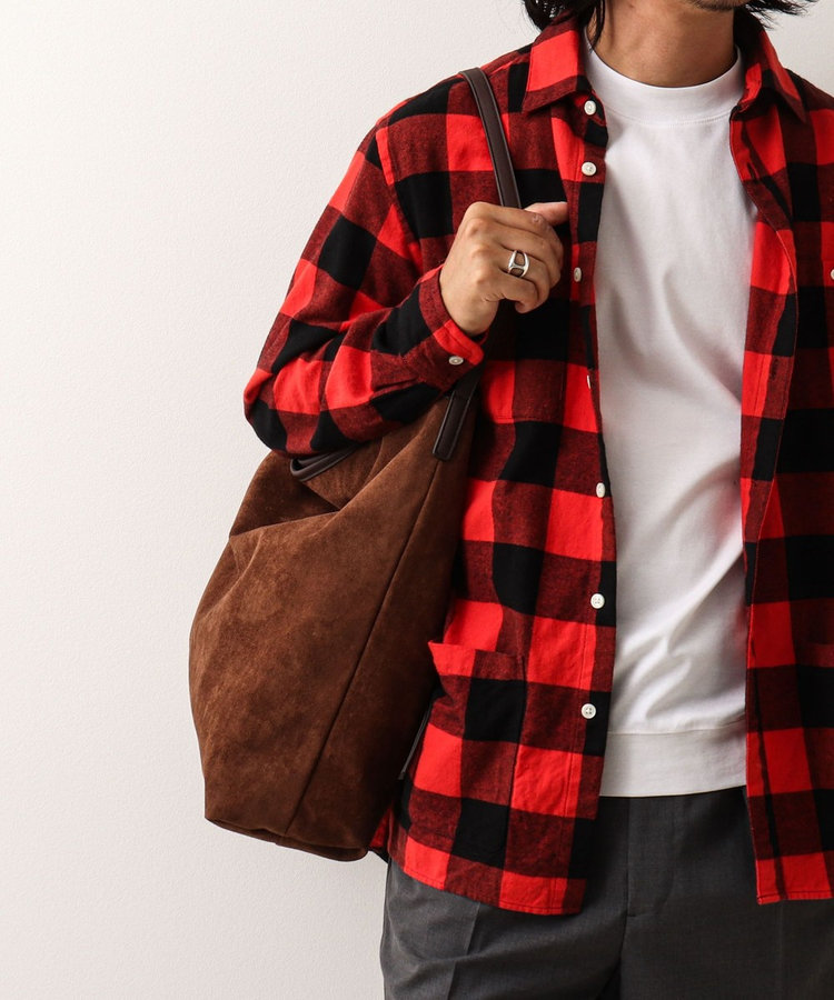 【Un coeur/アンクール】K906019 SUEDE DRAPE ONE SHOULDER