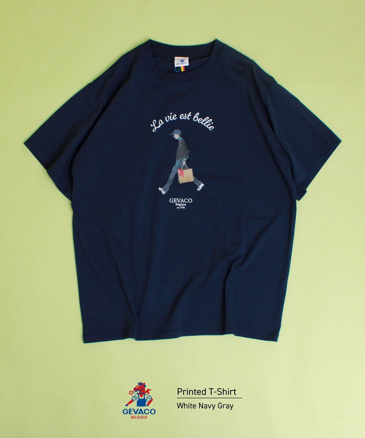 【GEVACO/ゲバコ】プリントＴシャツ