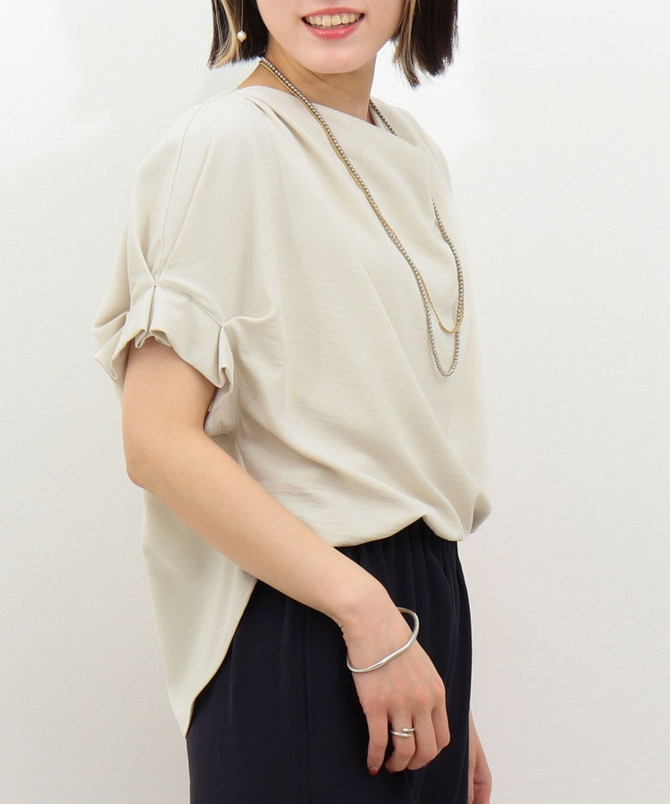 《UVカット接触冷感》ハイストレッチブラウス