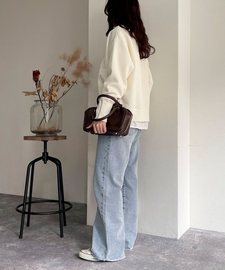 FREDY＆GLOSTER限定 TIME SALE！］ダンボール袖口ZIPスウェット