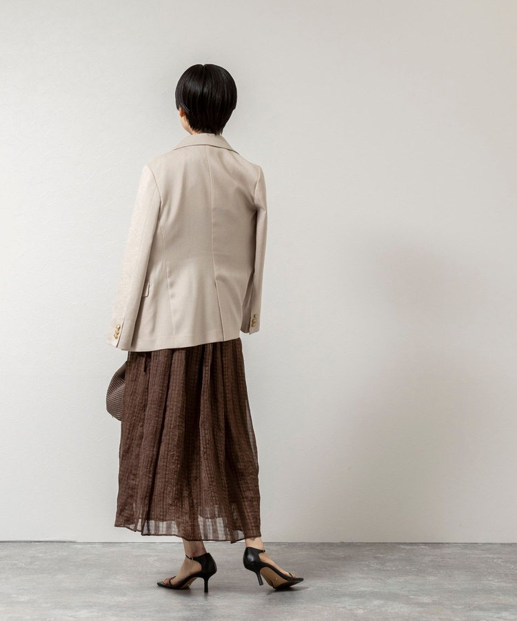 【WEB限定】ウォッシャブルシアーチェックワンピース