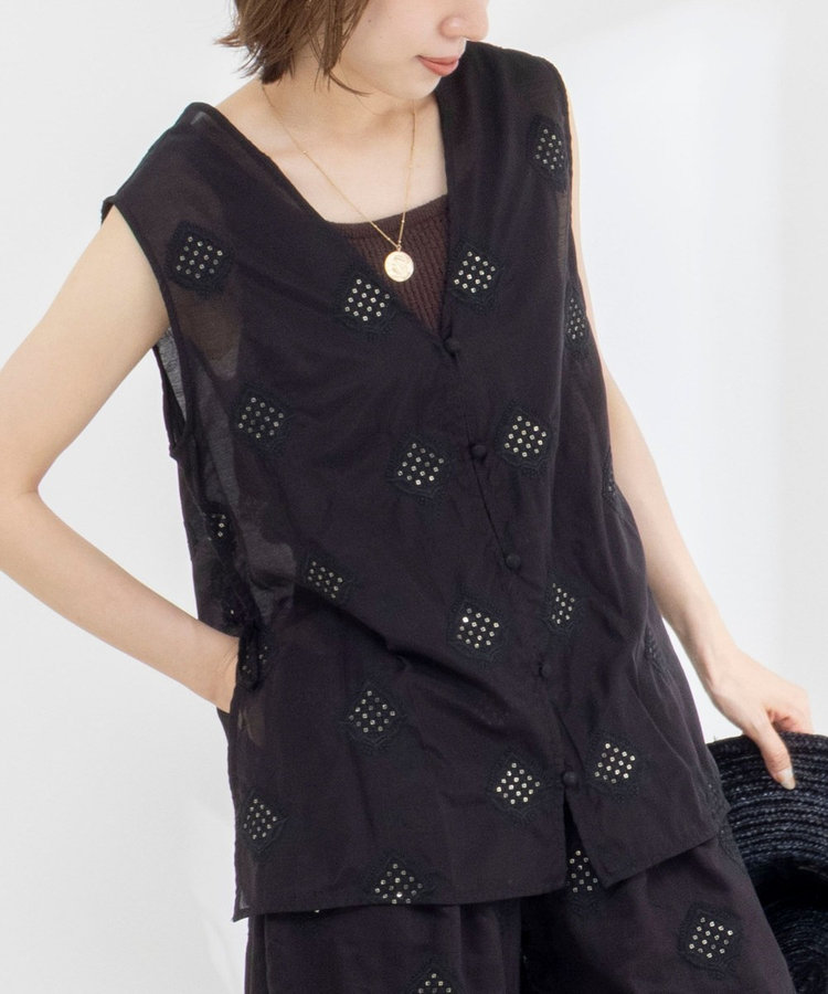 ［WEB限定 SPECIAL SALE！］2WAYインド刺繍ベスト