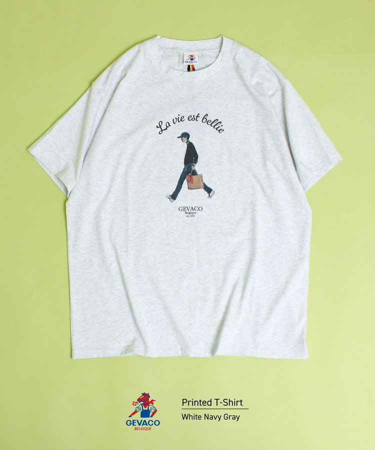 【GEVACO/ゲバコ】プリントＴシャツ
