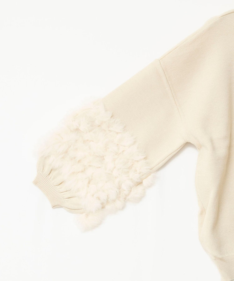 【TORRAZZO DONNA/トラッゾドンナ】2WAY Rabbit Fur knit Top