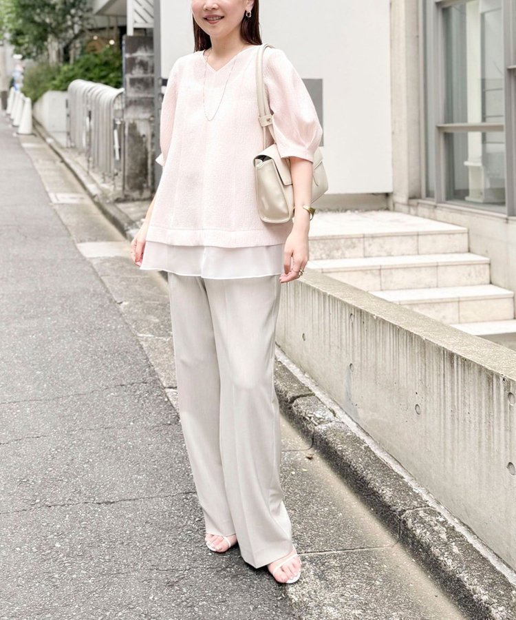 ［WEB限定 SPECIAL SALE！］《セットアップ対応》ウォッシャブルドライツイルワイドパンツ