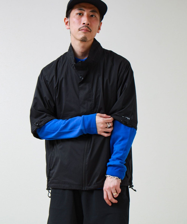 【TAION/タイオン】HI-NECK W-ZIP DETACHABLE LIGHT JACKET
