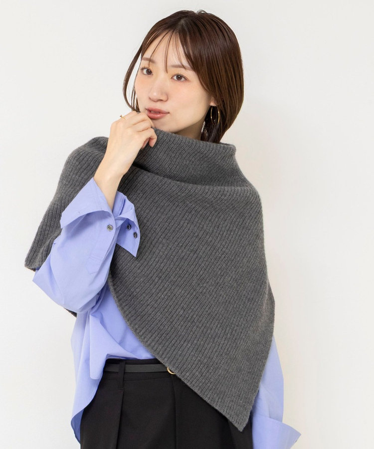 【追加】《手洗い可能》マルチWAYニットポンチョ