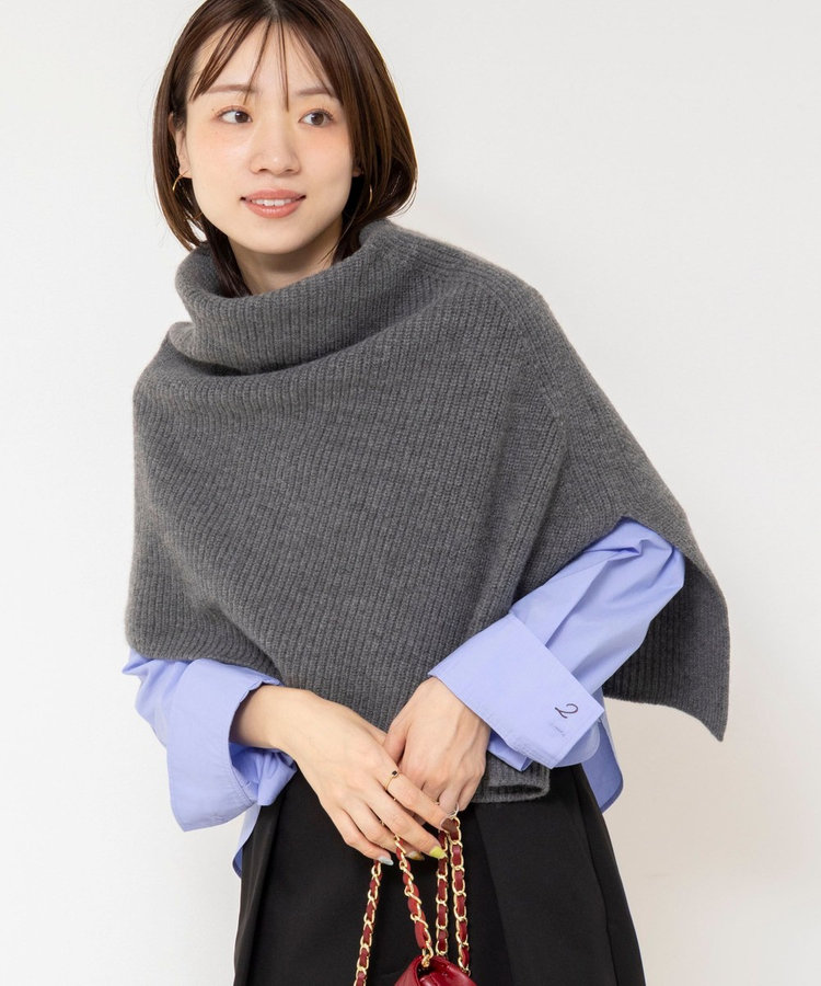 【追加】《手洗い可能》マルチWAYニットポンチョ