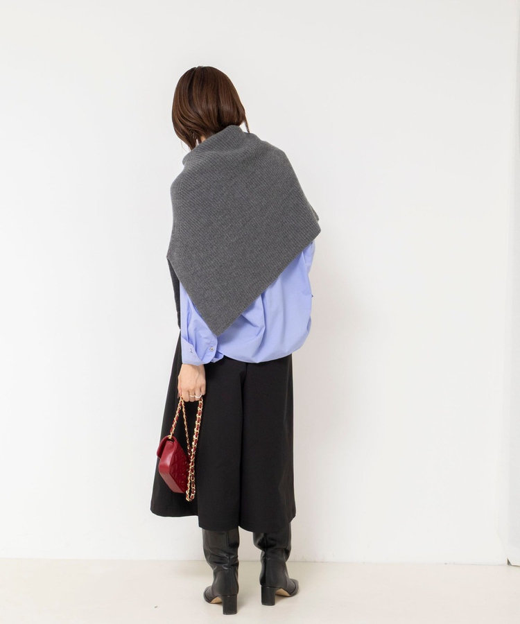 【追加】《手洗い可能》マルチWAYニットポンチョ