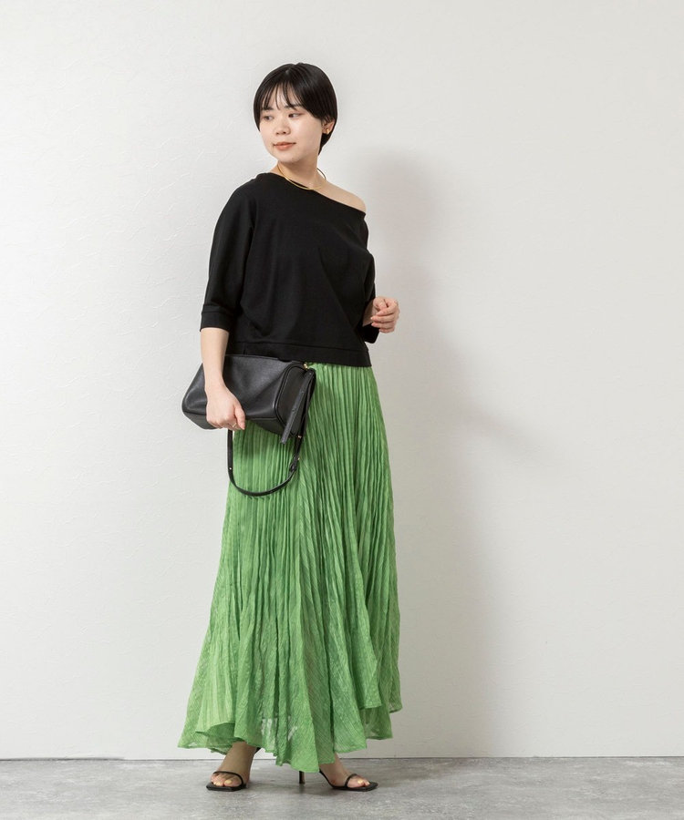 【WEB限定】ウォッシャブルシアーチェックプリーツスカート