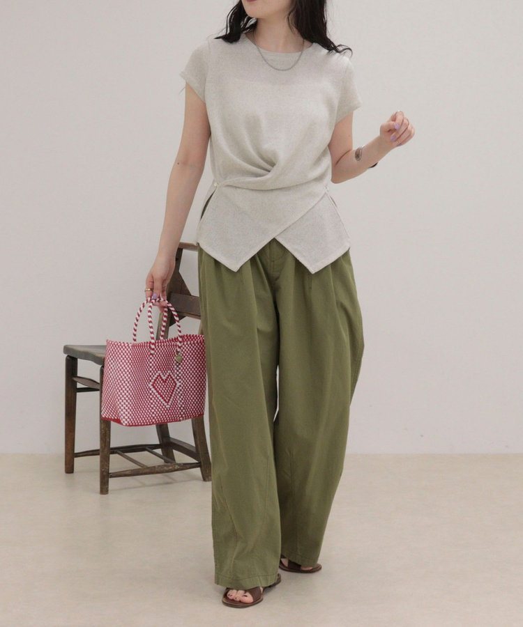 ニットソーカシュクールプルオーバー