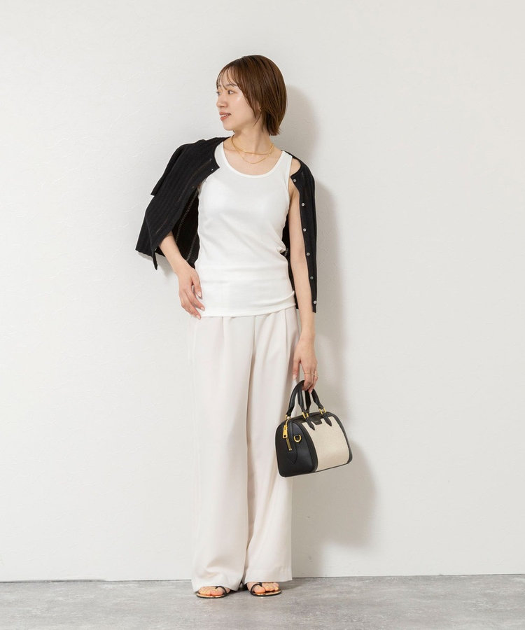 ［WEB限定 SPECIAL SALE！］ウォッシャブルカップ付きリブタンクトップ