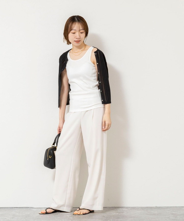 ［WEB限定 SPECIAL SALE！］ウォッシャブルカップ付きリブタンクトップ