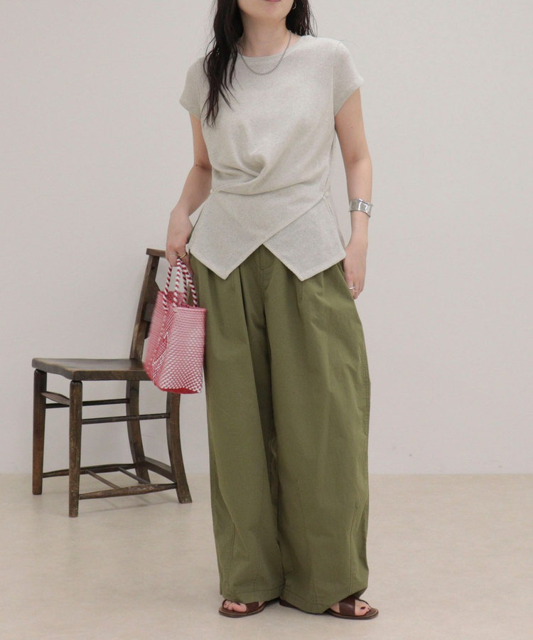 ニットソーカシュクールプルオーバー