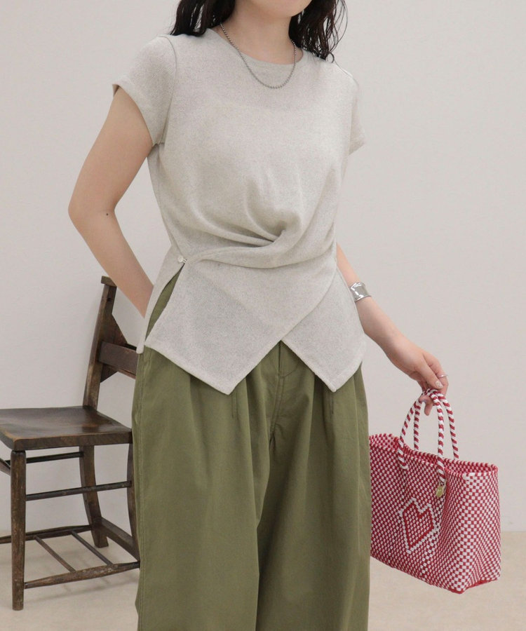 ニットソーカシュクールプルオーバー