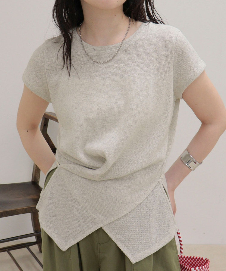 ニットソーカシュクールプルオーバー