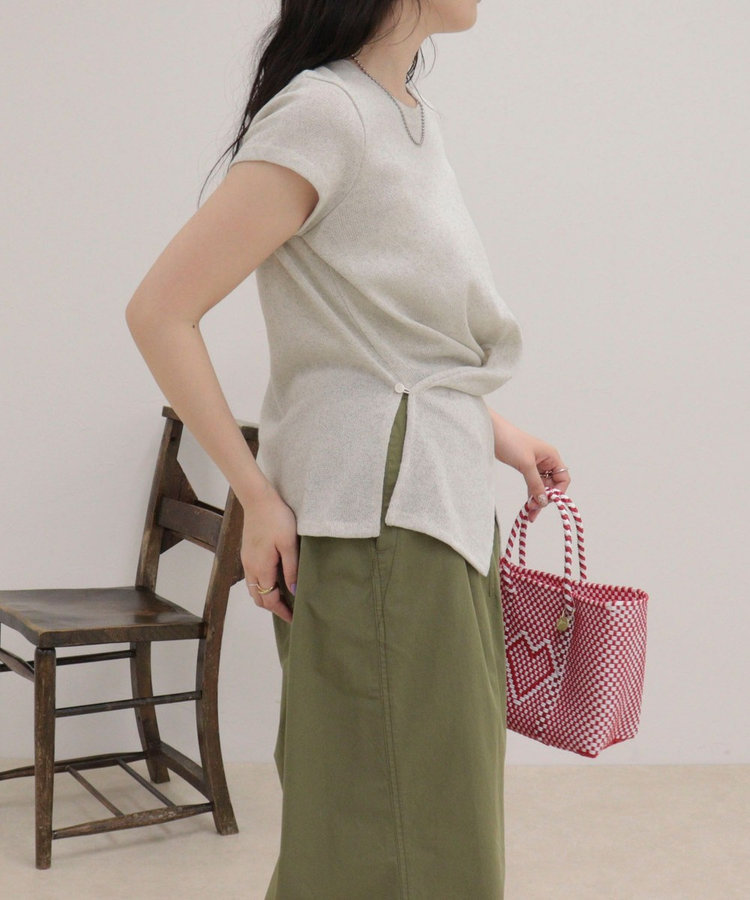 ニットソーカシュクールプルオーバー