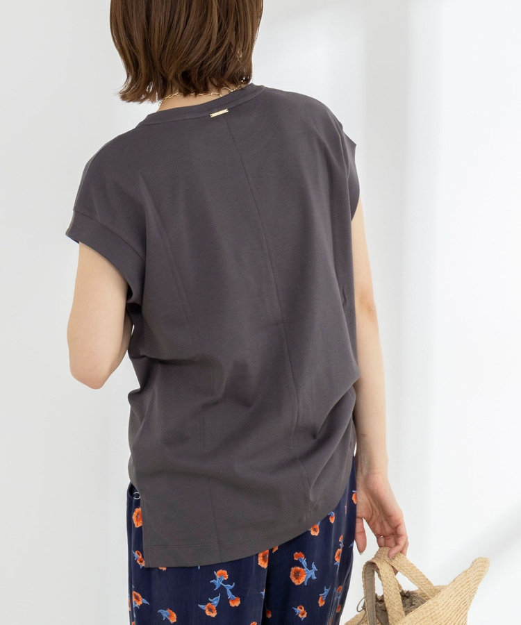《ノーリーズオリジナル美容Tシャツ》シルクアミノ酸加工オーバーノースリーブ