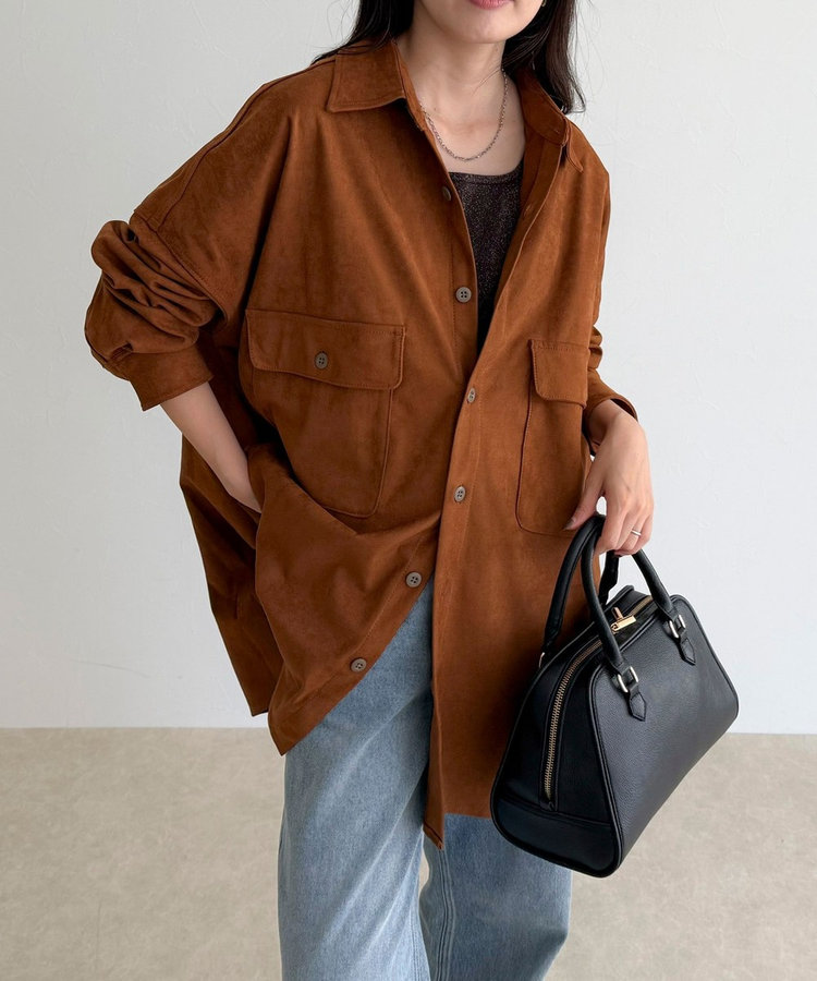 フレディエミュ（fredy emue）/【LANCER CLOTHING CORPORATION】OVER SHIRTS SUEDE LANCER CLOTHING CORPORATION】OVER SHIRTS SUEDE（5-0369-6-21-002