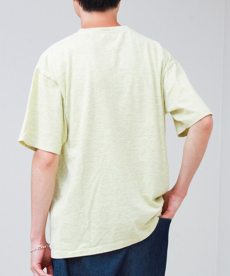 【SCREEN STARS/スクリーンスターズ】杢ボディ染め 配色ロゴ クルーネックカラーＴシャツ