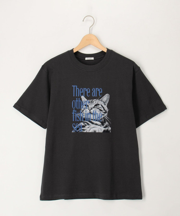 ガス焼きコットンDOG/CATプリントT