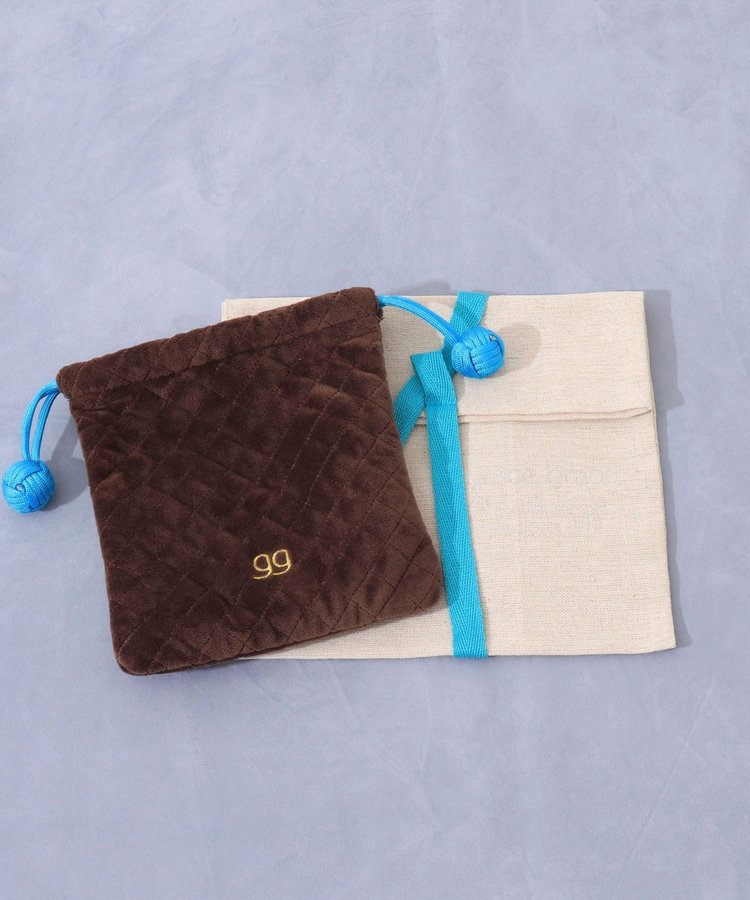 ［WEB限定 SPECIAL SALE！］【grâce grace/グラスグラス】パデッドキンチャクポーチ