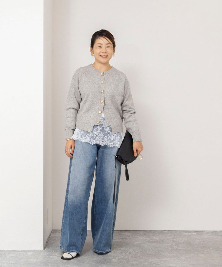 【TORRAZZO DONNA】【林(mayumi_nol)別注】別注ビジューカーディガン
