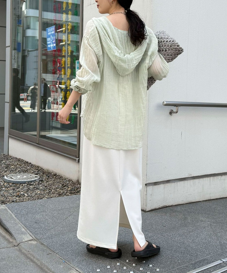 【WEB限定 GW SPECIAL PRICE】カットジョーゼットインゴムタイトスカート