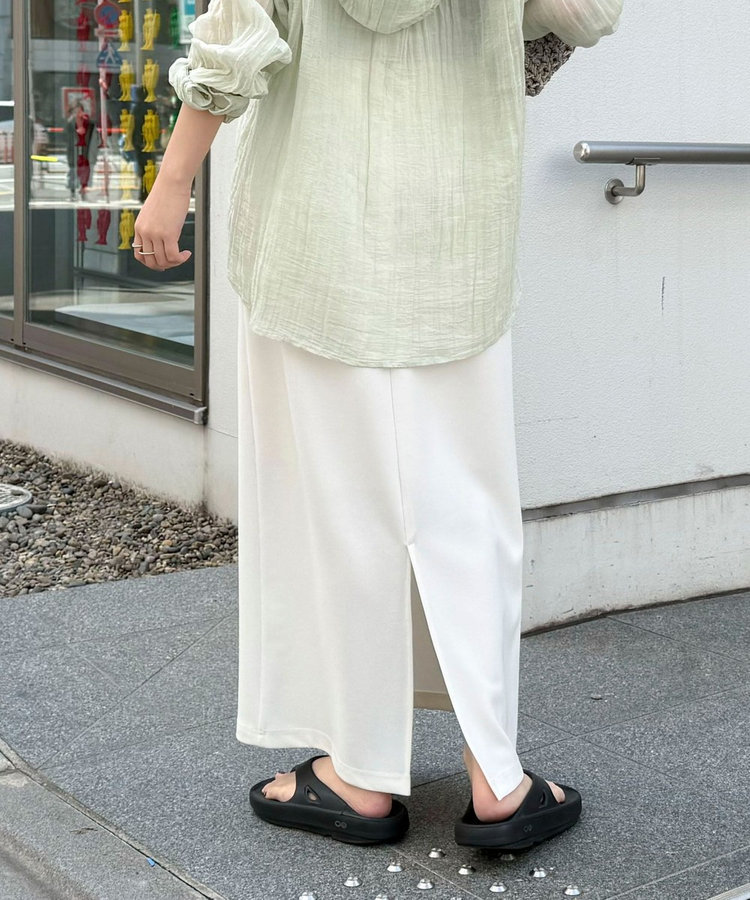 【WEB限定 GW SPECIAL PRICE】カットジョーゼットインゴムタイトスカート