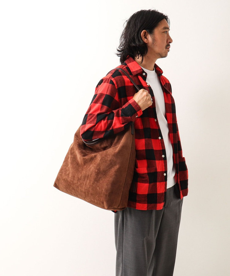 【Un coeur/アンクール】K906019 SUEDE DRAPE ONE SHOULDER