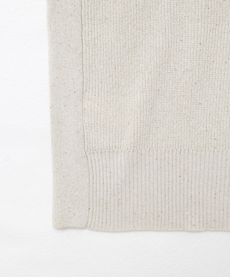 ［WEB限定 SPECIAL SALE！］ラメスパンコールノースリーブVネックプルオーバーニット