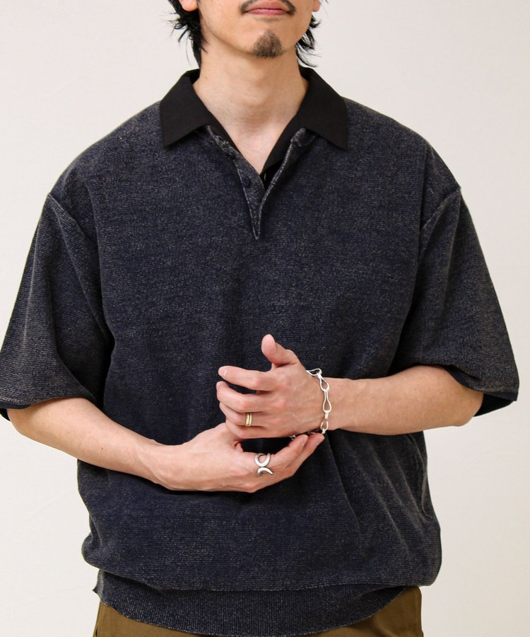 【大人の抜け感】スノーウォッシュ ヘンリーネックプルオーバー