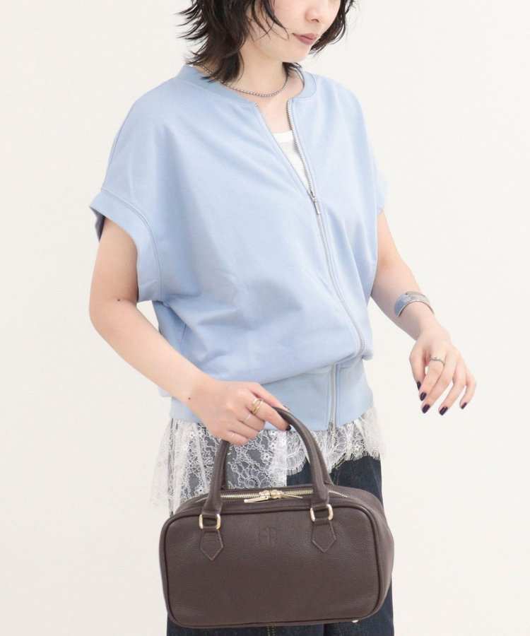 ［WEB限定 SPECIAL SALE！］ミニ裏毛前開きZIPプルオーバー
