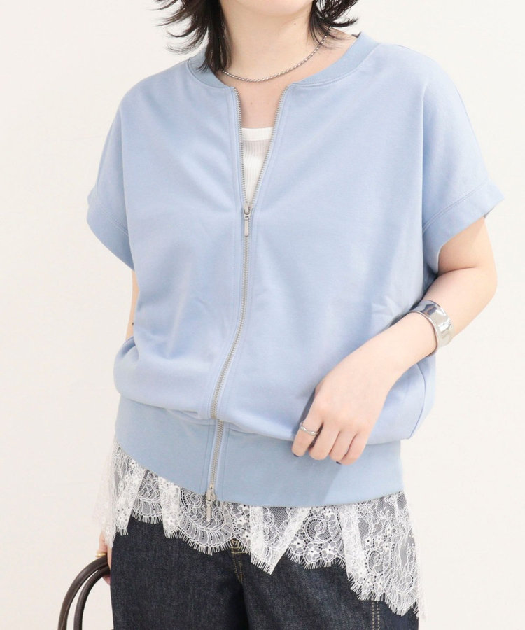 ［WEB限定 SPECIAL SALE！］ミニ裏毛前開きZIPプルオーバー