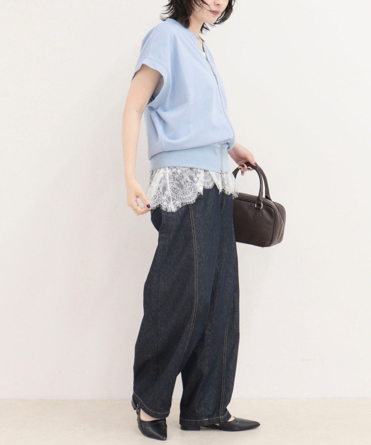［WEB限定 SPECIAL SALE！］ミニ裏毛前開きZIPプルオーバー